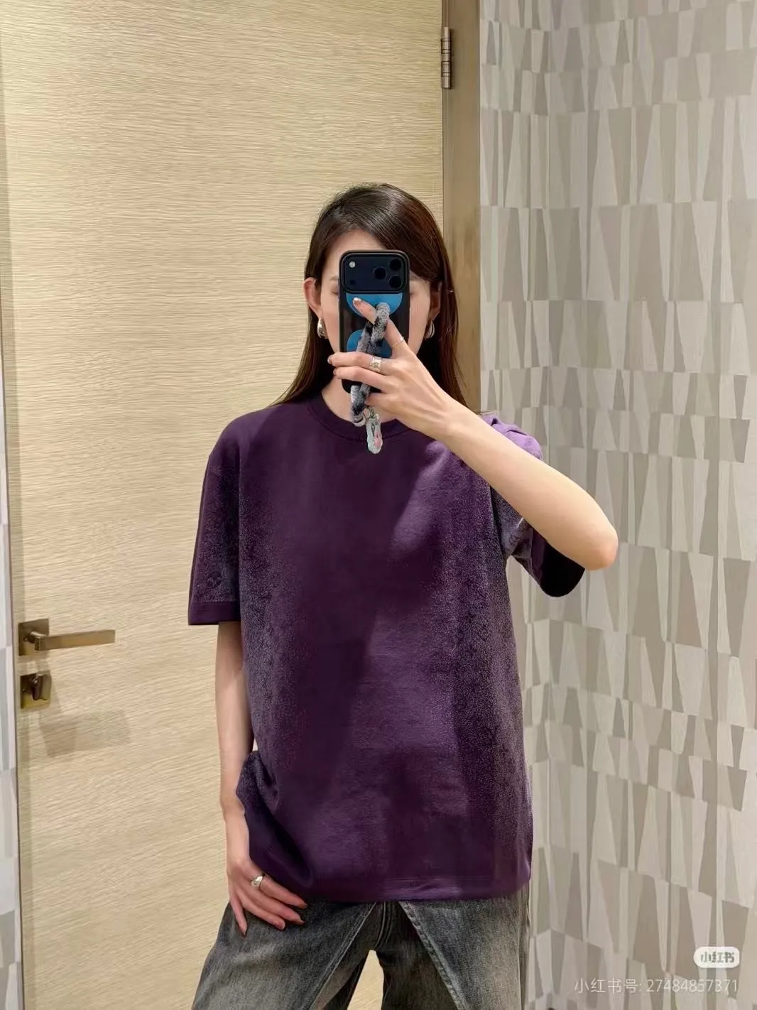 Louis Vuitton/Louis Vuitton 26ss presbyopic gradient jacquard knitted short sleeves